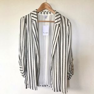 Casual Striped Blazer